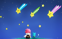 stars happy fairy tail dragneel natsu anime anime boys manga happy fairy tail 3200x2400 wallpap Wallpaper